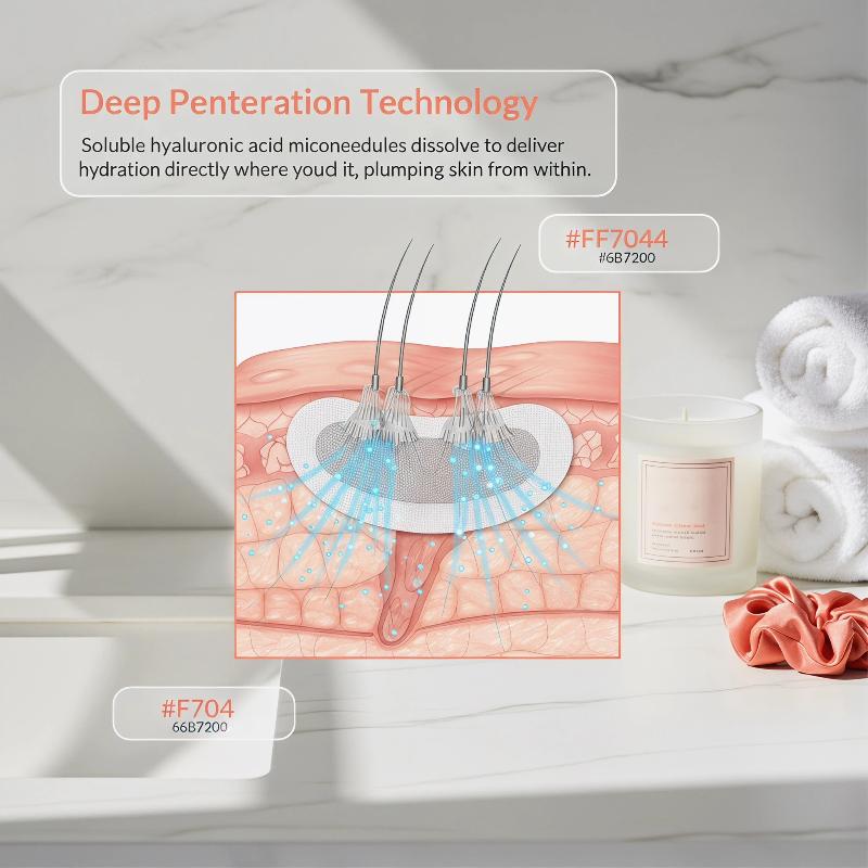 Microneedle Patch Eye - Nawilżające płatki pod oczy z technologią