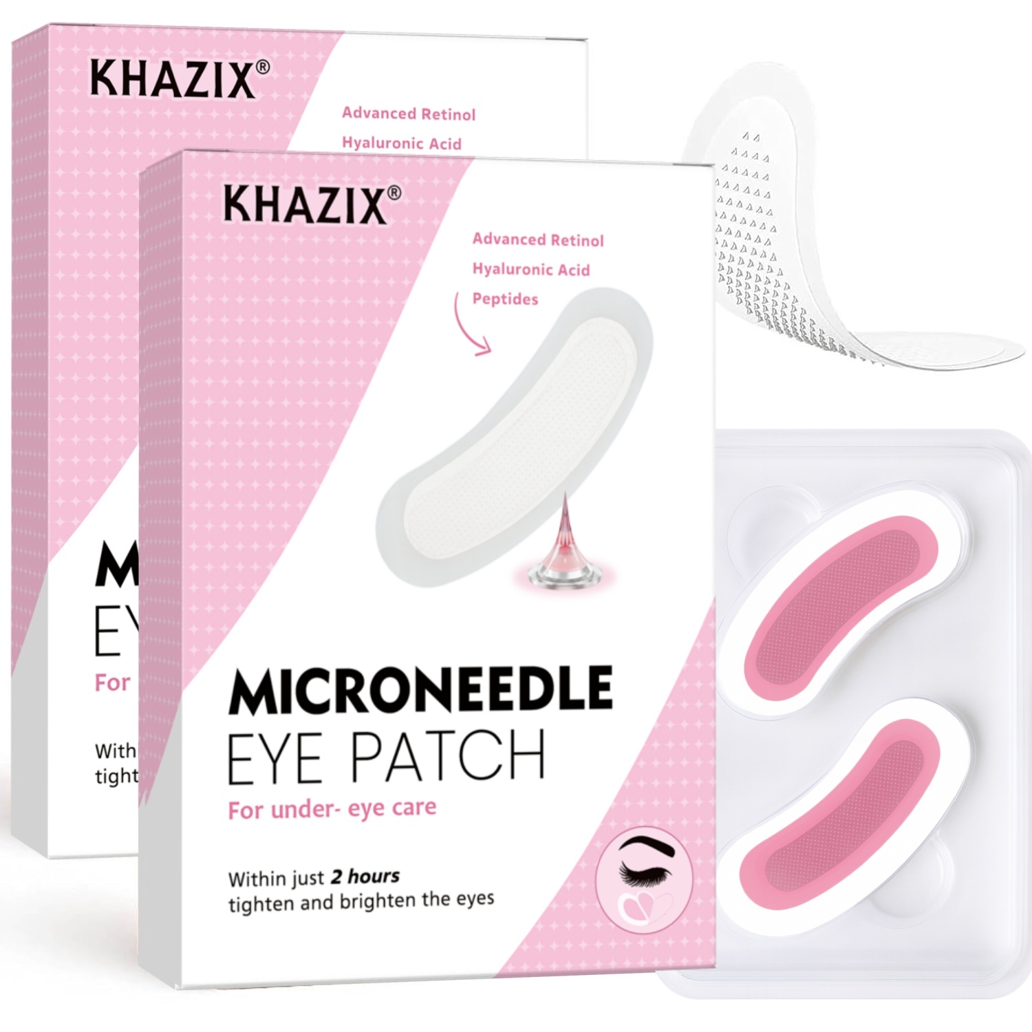 Microneedle Patch Eye - Plastry pod oczy z retinolem, mikroigłami,