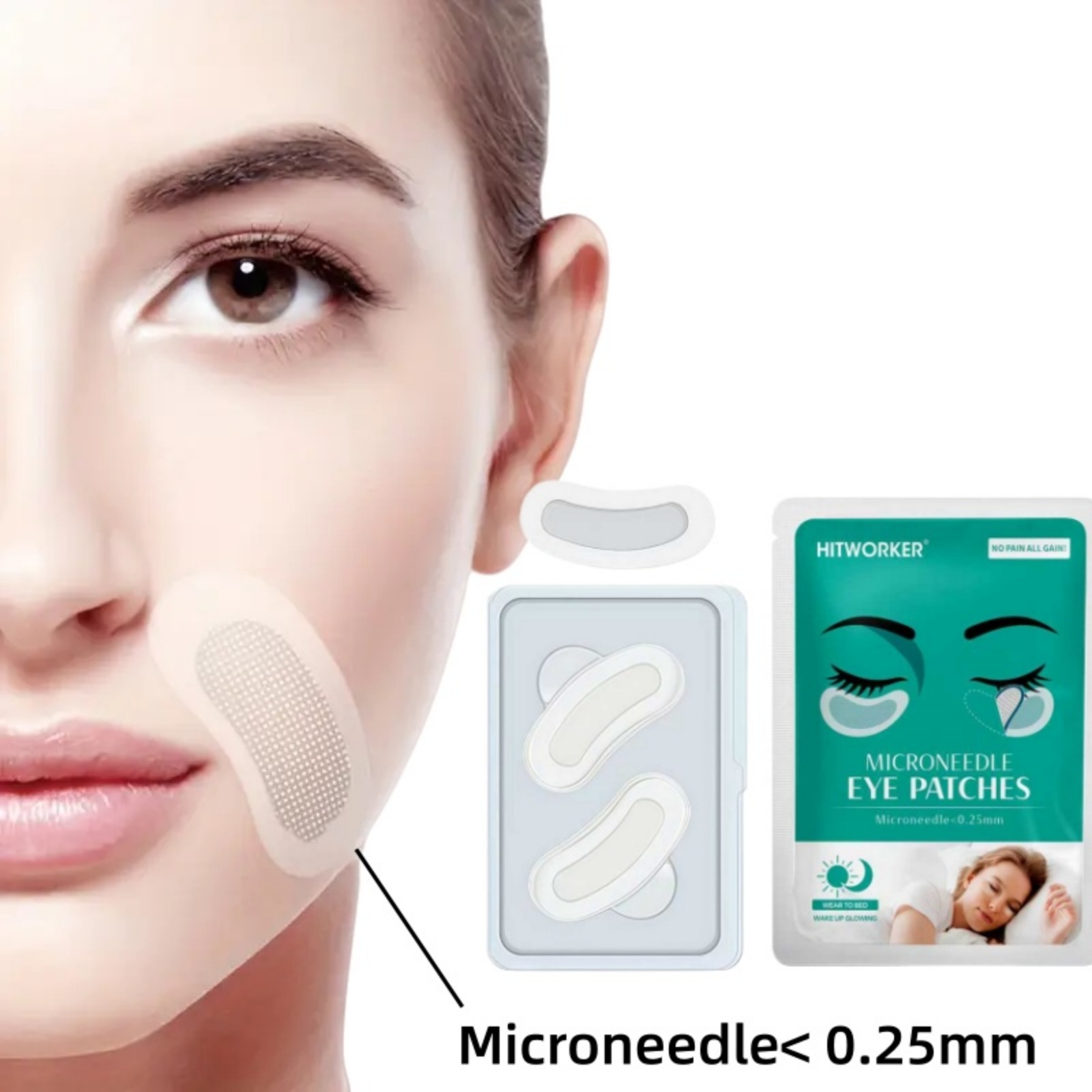 Microneedle Patch Eye - Mikroigłowe rozpuszlanie się na powierzchni powierzchni