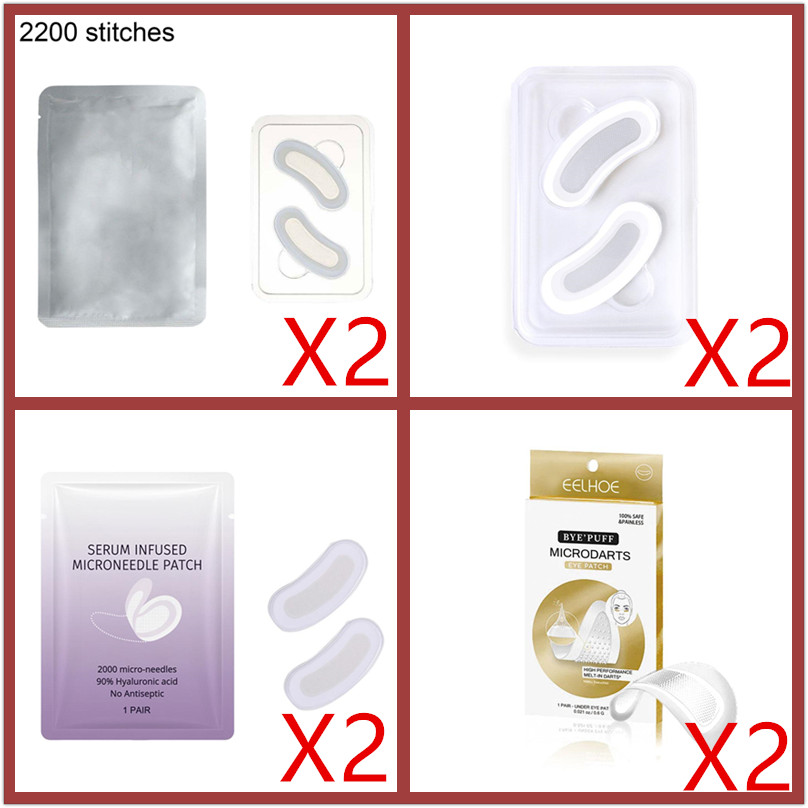Microneedle Patch Eye - 2 pary mikroigłowych płatków pod oczy,