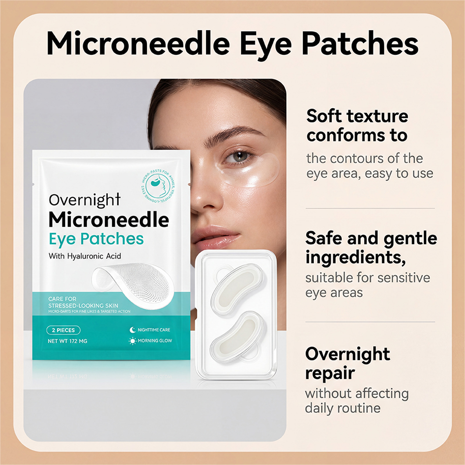 Mikronakładki pod oczy z kwase – Microneedle Patch Eye recenzja i cena